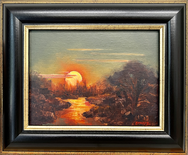 Crimson Glow 6x8 $475 by KAREN STORM